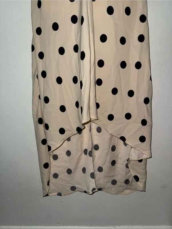 a new day Cream Maxi Dress with Black Polka Dots - Image 8