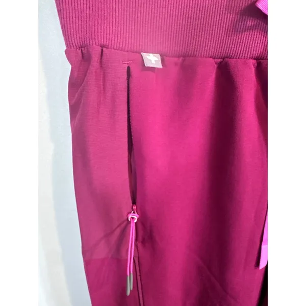 FIGS W Boston Slim Jogger Scrub Pants XS‎ Raspberry Tech Fabric Bundle of 2 NWT - Image 6