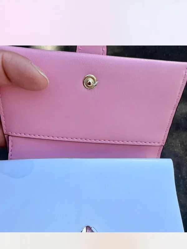 NWOT Michael Kors Pink and White Monogram Wallet - Image 7