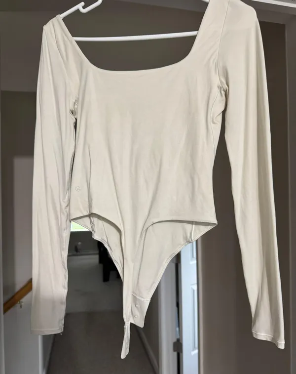 Lululemon wundermost ultra soft square neck long sleeve body suit - Image 2