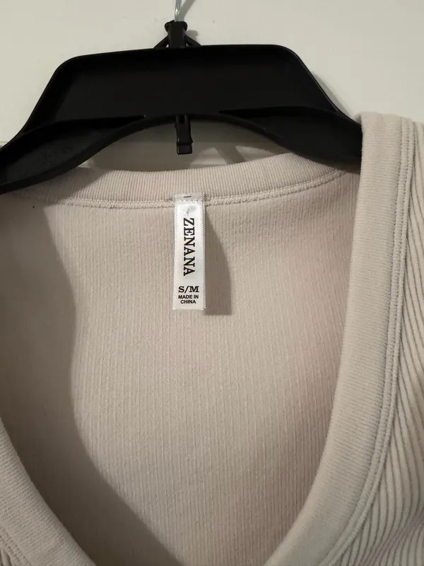 Zenana Outfitters Top Crop Ribbed - Image 2