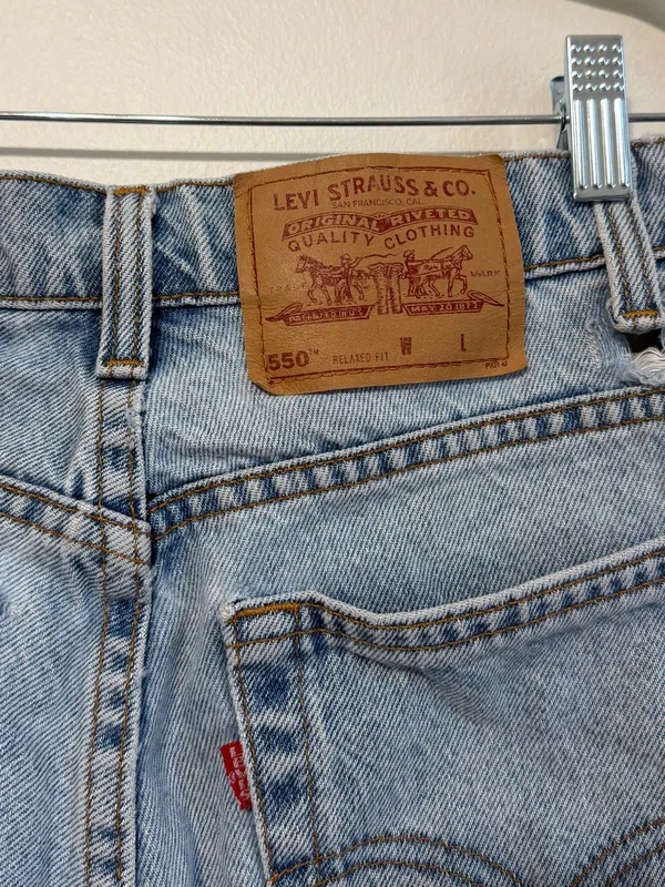Vintage Levi’s 550 Mom Shorts Size 26 Women’s Denim Vtg 90s Relaxed Fit Baggy - Image 6