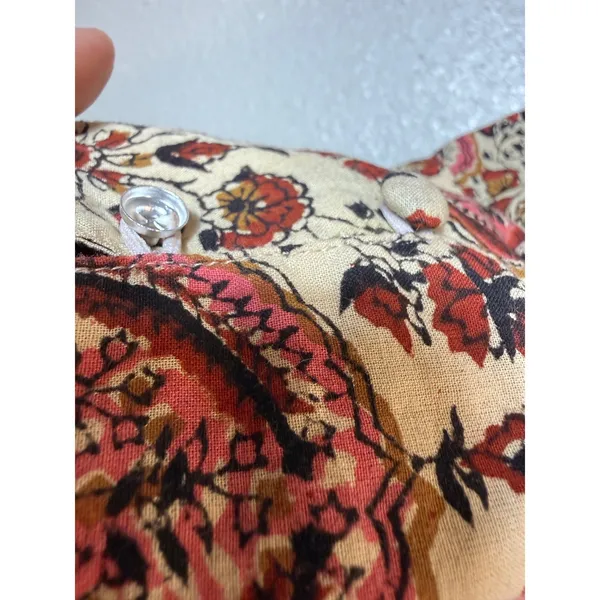Anna Cate Paisley Floral Ruffle Tie Waist Tiered Dress Size S - Image 8