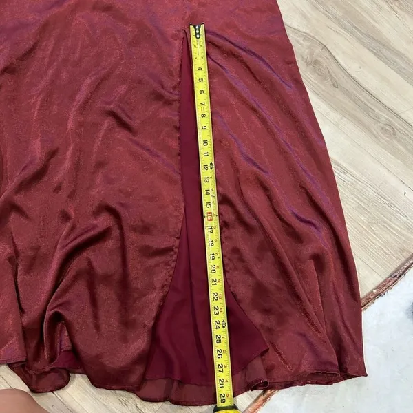 Lulus Extra Extravagance Burgundy Sleeveless Maxi Dress size: Small - Image 13