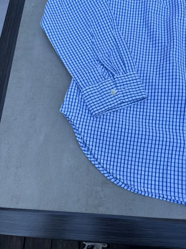 Ladies Large Old Navy Blue Check Blouse - never worn - Image 6