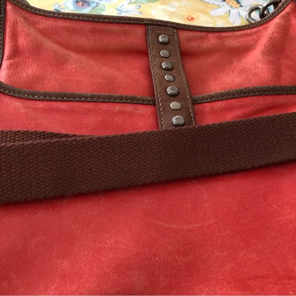 The Sak Orange Genuine Leather Purse Boho - Image 9