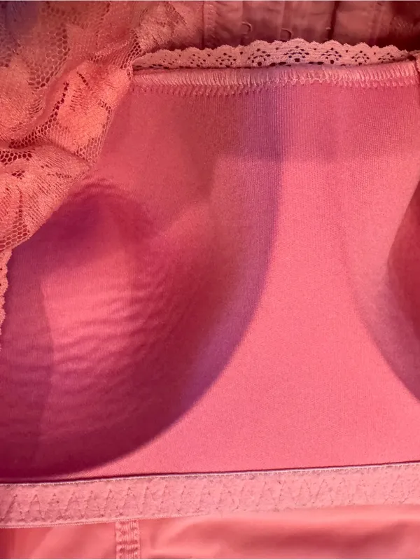 Victoria's Secret PINK Lace Lightly Lined Corset Top Bralette Pink Size L EUC - Image 5