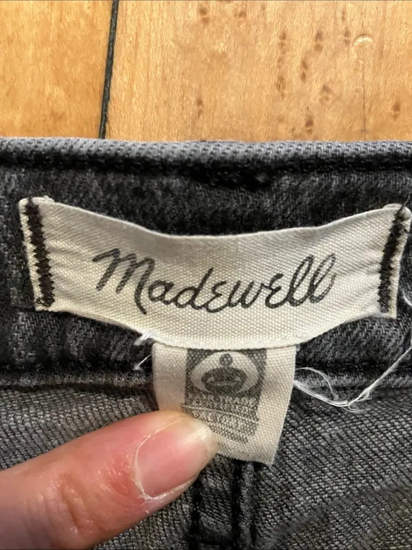 Madewell Perfect Vintage Straight Jeans in Black Size 25 - Image 3