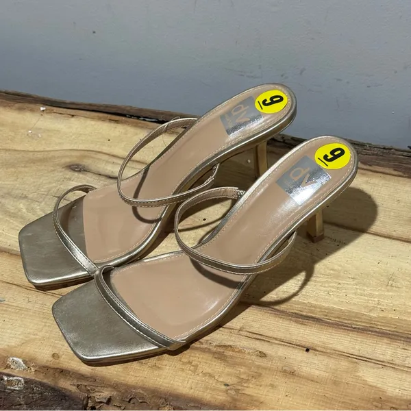 Dolce‎ Vita Light Gold Strappy Heel Sandals Sz 9 A55 - Image 3