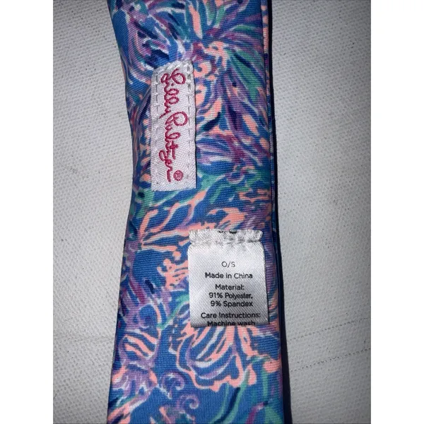 Lilly Pulitzer Twist Wrap Headband Chick Magnet Blue Floral Print Hair Accessory - Image 8