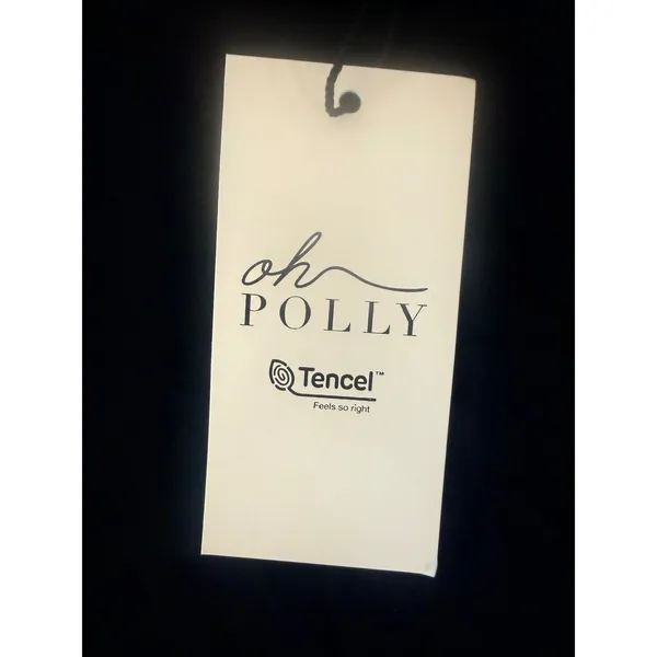 Oh Polly Ainslee Black Modal Square Neck Bodycon Midi‎ Dress NWT Size US 2 - Image 7
