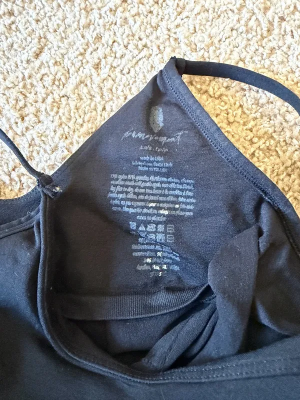 Free People Movement Good Karma Ruched Tank Top Black - Image 4