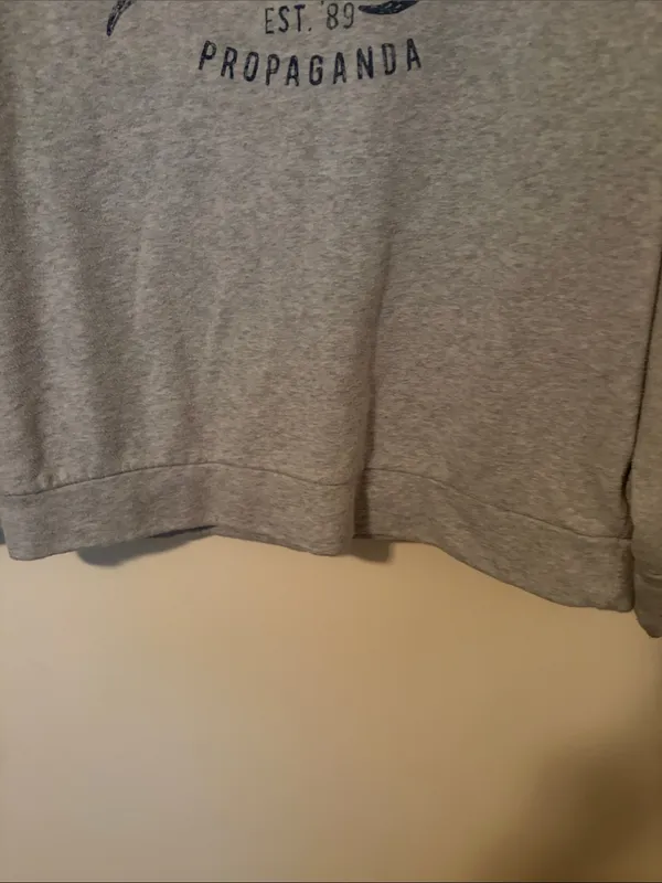 Obey Light Gray Sweatshirt with Navy Script - Image 5