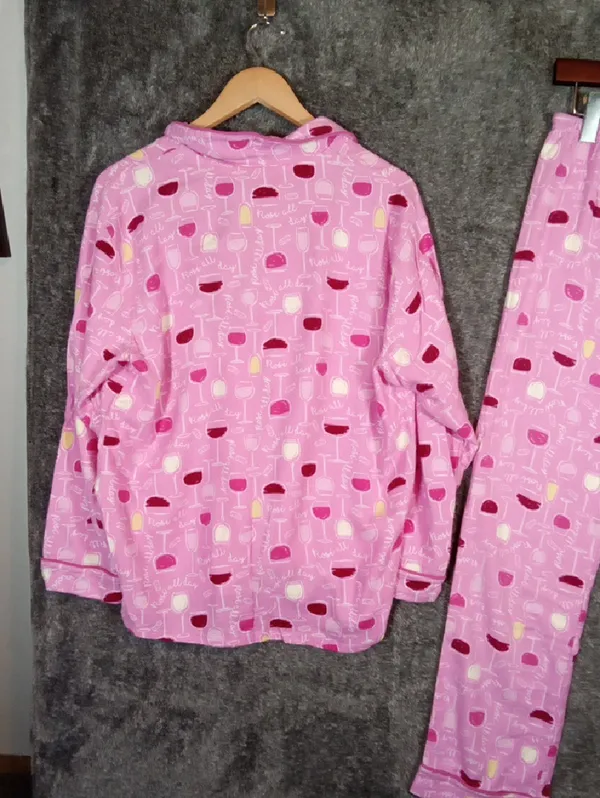 Live Love Loungue By Karen Neuburger Rose All Day Pink Set Pajamas Womens S - Image 8