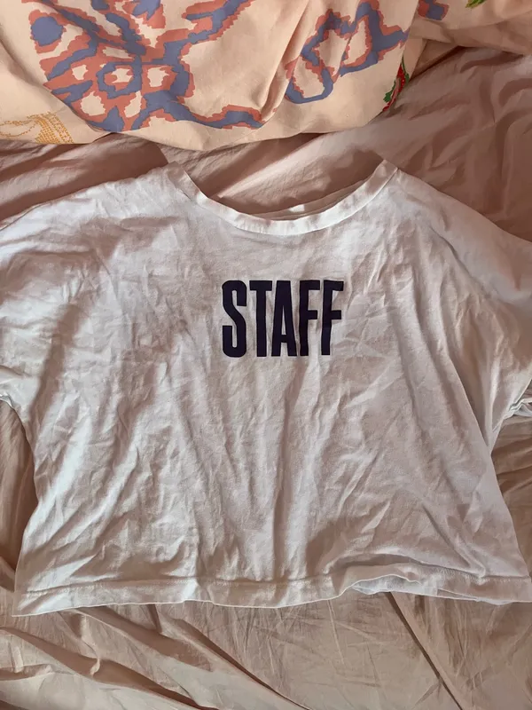 Justin Bieber staff purpose tour merch cropped tee - Image 2