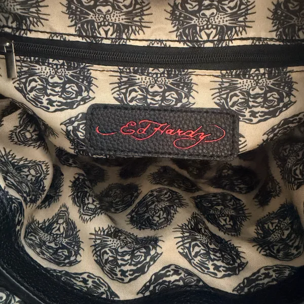 Ed Hardy Pink Skull Tattoo Tote Bag NWT - Y2K Biker Chic - Image 14