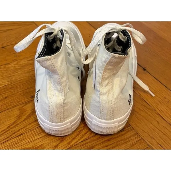 Converse Chuck Taylor All Star Custom High Top Sneakers White Streetwear Sz 7.5 - Image 9