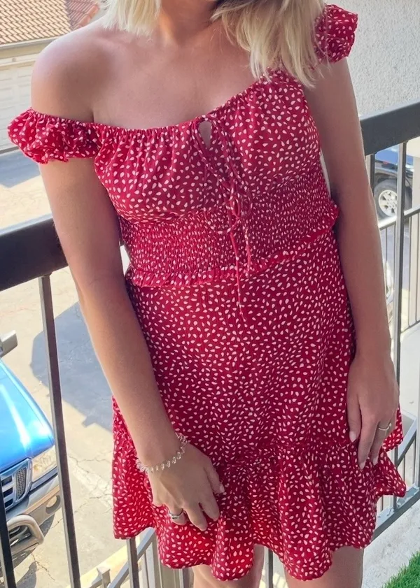 Red Polkadot Dress - Image 2