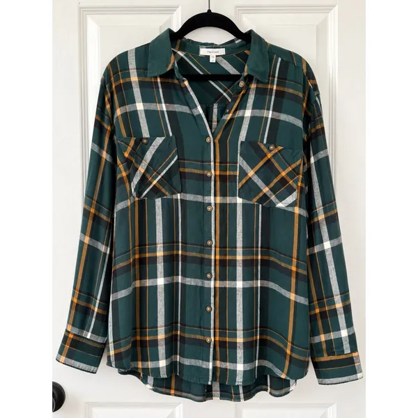 Maurices Plaid Flannel Top - Image 2
