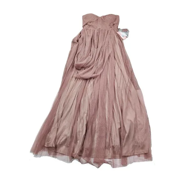 Birdy Grey Christina Convertible Tulle Bridesmaid Dress Purple Sandy Mauve Small - Image 3