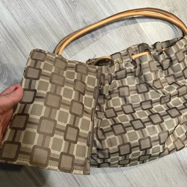 Nine West Tan‎ Geometric Shoulder Bag - Image 3
