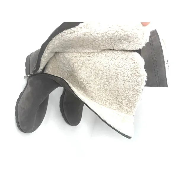 La Canadienne Villa Waterproof Faux Shearling Tall Boots Gray Women’s 7.5 - Image 4