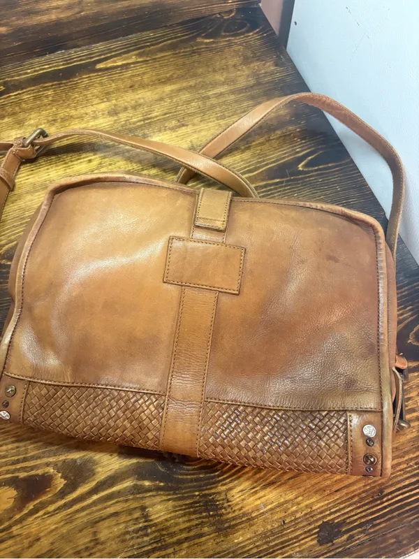 Platonia genuine leather brown crossbody purse - Image 2