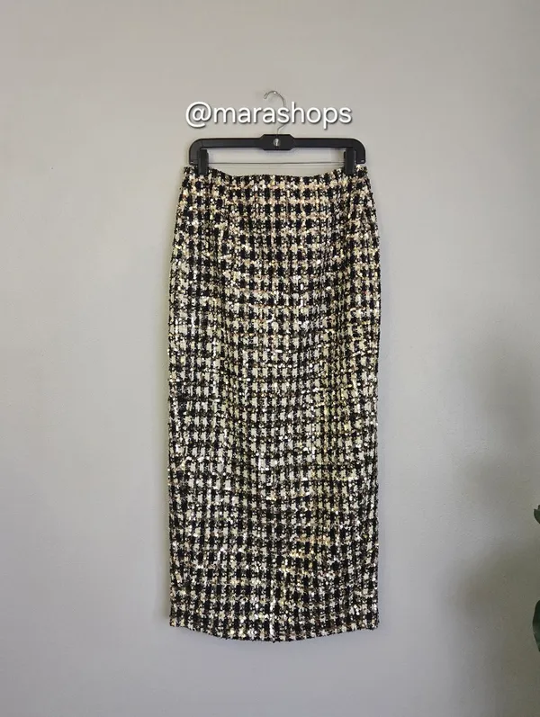 Sau Lee Amelia Skirt Gold Size 8 - Image 5