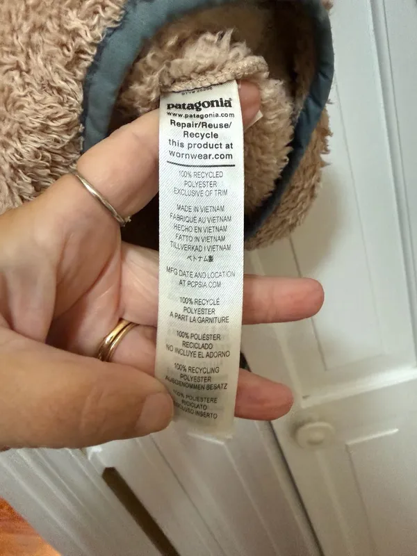 Patagonia Los Gatos 1/4-Zip Fleece Size XS Taupe - Image 4