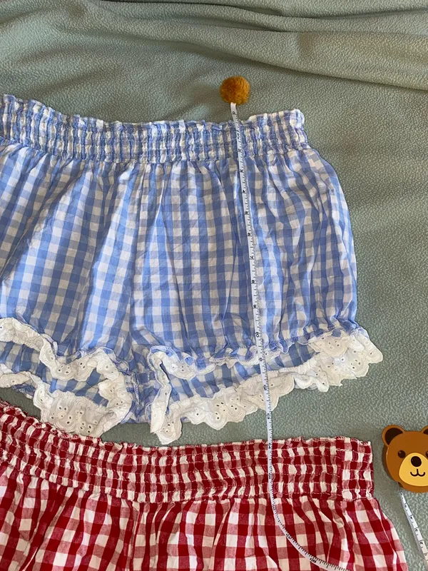 Cider Gingham Bloomer Shorts Blue  - Image 3