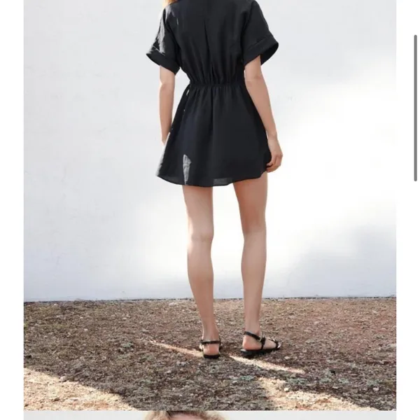 Zara Short Shirt Dress Medium - Image 2