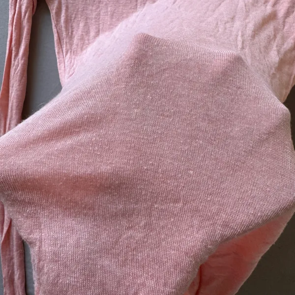 Y2K Era Sheer Long Sleeve Top Pink - Image 4