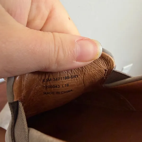 FRYE Ivy Slip On Gray Soft Suede Leather Slide On Sneaker Womens 8.5 Casual - Image 7