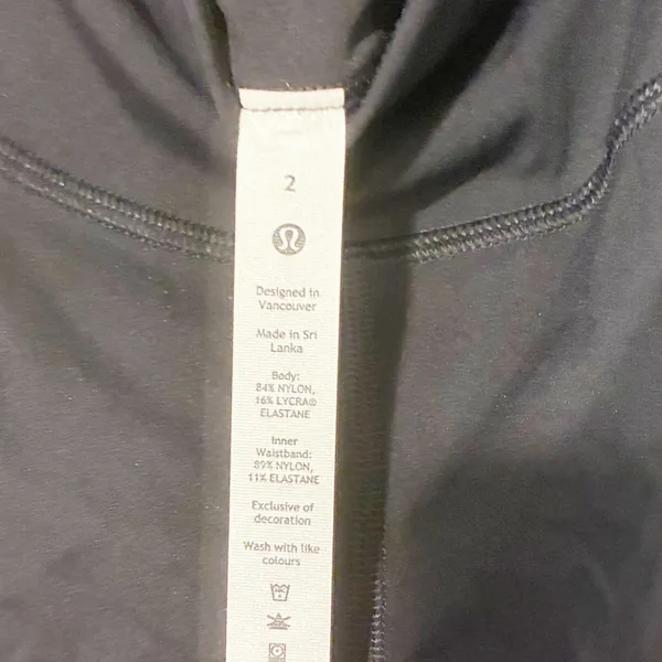 Lululemon Black Base Pace High‎ Rise Short 8” Size 2 Athletic Workout - Image 3