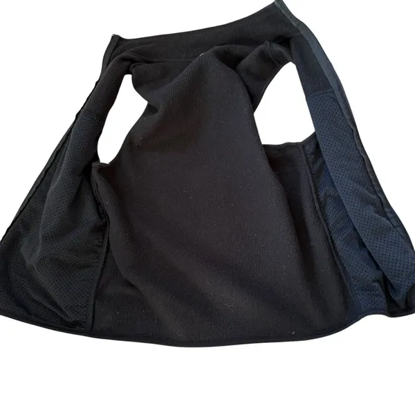 GAP zip up sleeveless mock neck black stretchy vest with pockets women's XS - Image 8