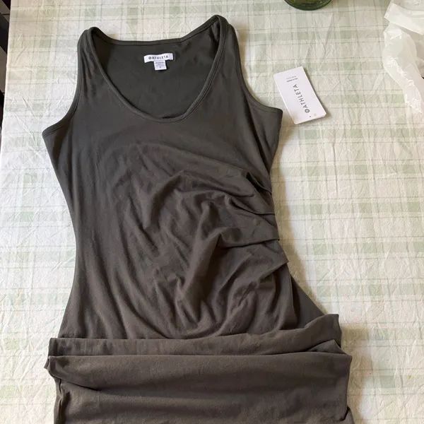 Athleta Della Dress gray Midi Dress - Image 5