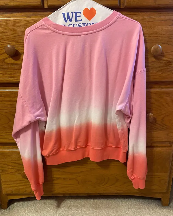 Pink Ombré Crewneck Size M - Image 2