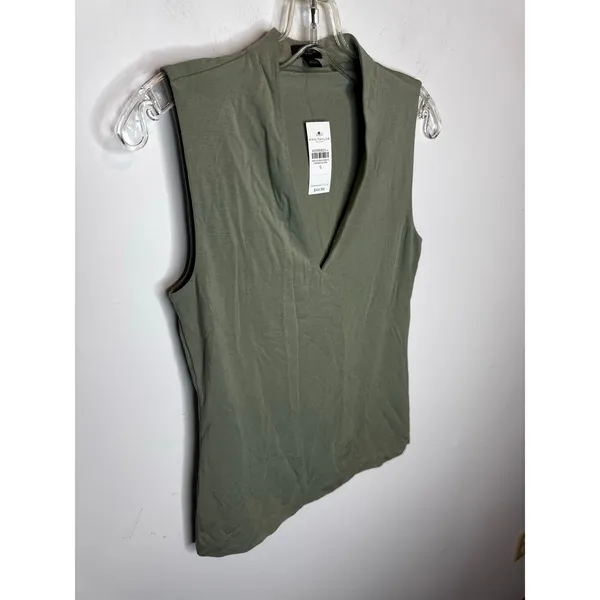 Brand New Ann Taylor Sample Women's Size Small Seamoss Green V Neck Tank Top - Image 2