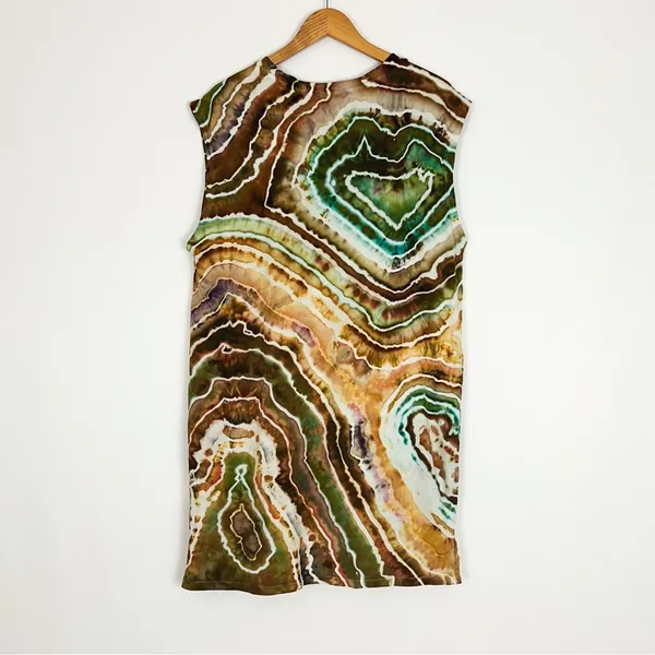 Hand-Dyed Sleeveless Jersey Dress | Size L - Image 6