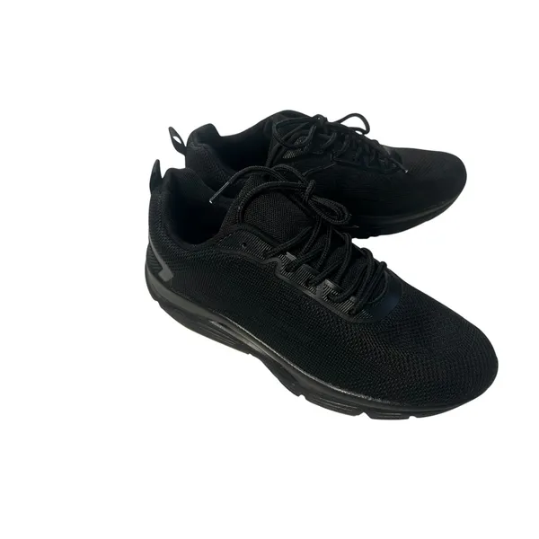 Womens Black Knit Running Shoes Size 10.5 Athletic Air Cushion Sneakers 41 - Image 3