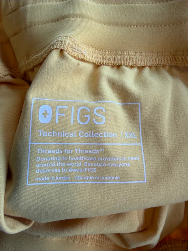 Figs Scrub Set Set Rafaela Top Sz 3XL/ HW Zamora Jogger Pants Size XXL Dandelion - Image 9