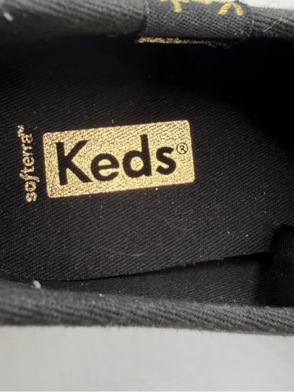 Keds Triple Kick Platform Sneakers Womens 7 Black Patent Ribbon Lace NWOB - Image 8
