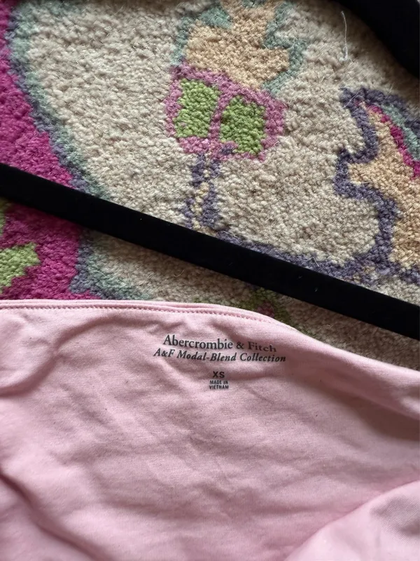 Abercrombie modal Blend pink off the shoulder top - Image 2