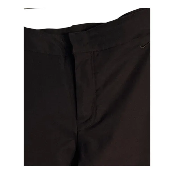 Nike Pants Womens Size L Black Zip Pockets Zip Away Hem Mid Rise Sports Comfort - Image 7