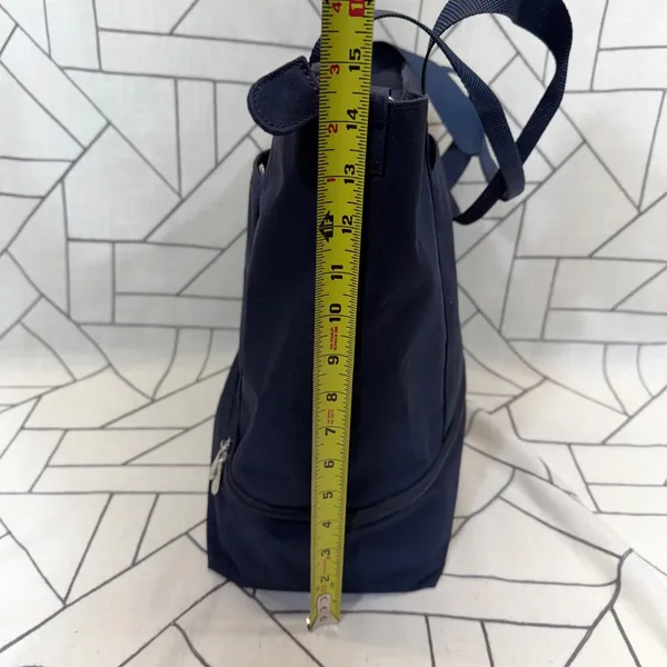 Lo & Sons Catalina Deluxe Tote Navy Blue Canvas Travel Weekend Bag READ - Image 4