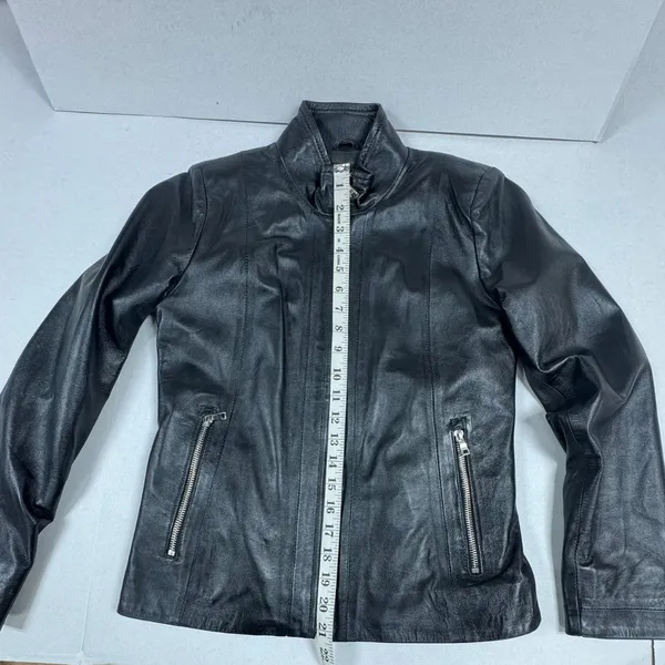 Fairytale‎ Leather Mallorca Genuine Leather Black Jacket. Size M. - Image 10