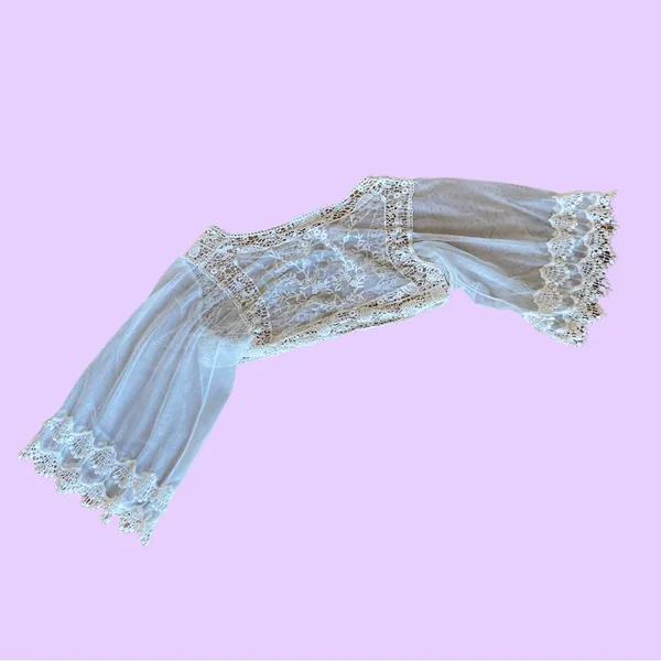 The Cutest Boho / Western Lace 3/4 Sleeves Top 🔥 - Image 3