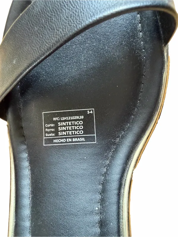 Beira Rio Black Women's Low Block Heel Sandals - Image 7