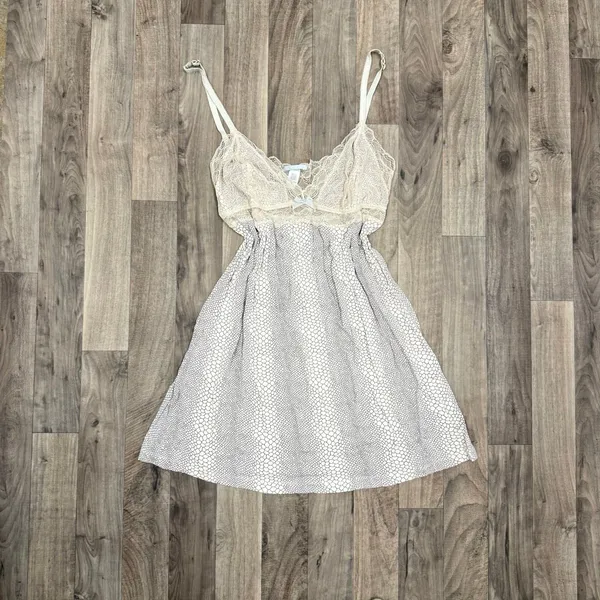 Eberjey Skin Deep Chemise Graphite/Oyster - Image 3