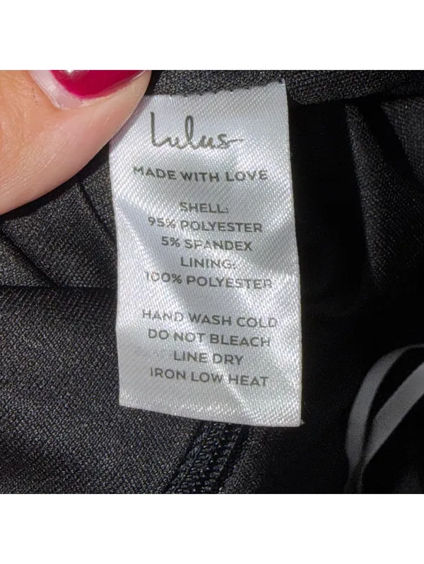 Lulu’s Black Strapless Ruffle Hem Mini Dress M - Image 8